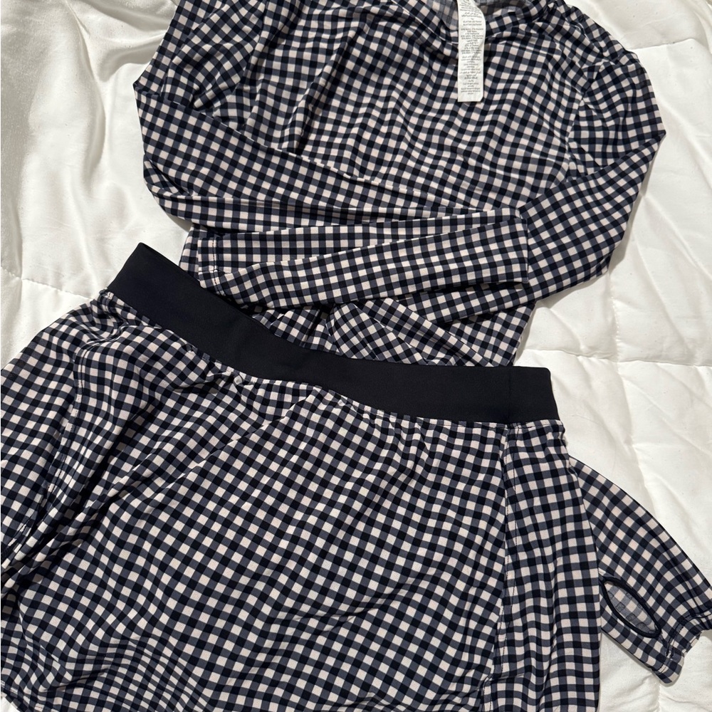 COPY - ALO YOGA Gingham Checkered set